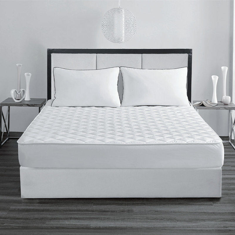 Polyester quilted waterproof hotel mattress pad with TPU lamination