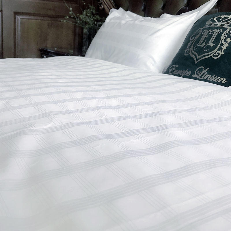 330 thread count pure cotton dobby check hotel textiles 
