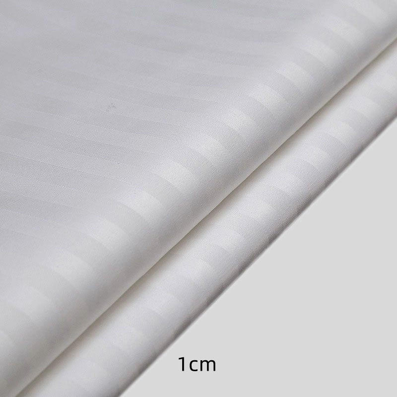 Long staple cotton TC330 satin striped hotel textile bedding fabric